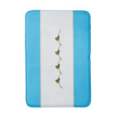 Seagrape Blooms Stripe - Lagoon- Badematte (Vorderseite Vertikal)