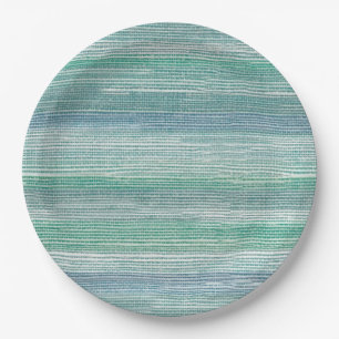 Seagrass Abstrakte Aquarelltextur Pappteller