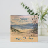 Seagrass Flat  Card Dankeskarte (Stehend Vorderseite)