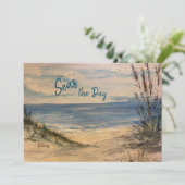 Seagrass Flat Note Card Dankeskarte (Stehend Vorderseite)
