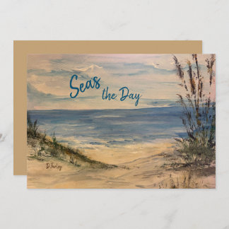 Seagrass Flat Note Card Dankeskarte