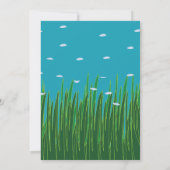 Seagrass Meadow Underwater Sea Beach Hochzeit Einladung (Rückseite)