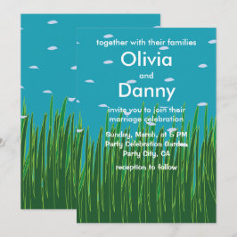Seagrass Meadow Underwater Sea Beach Hochzeit Einladung
