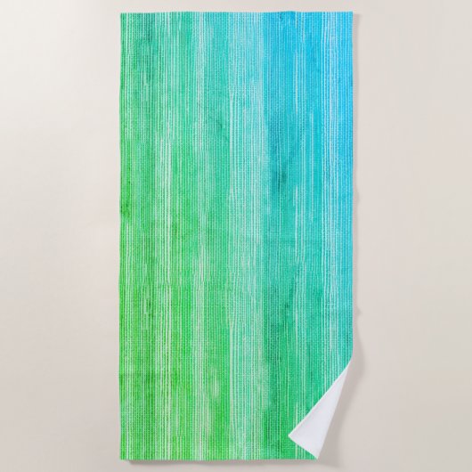 Seagrass Tropical Neon Beach Handtuch (Vorderseite)
