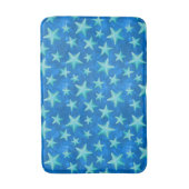 Seagreen Navy Starfish Summer Beach Nautic Badematte (Vorderseite Vertikal)