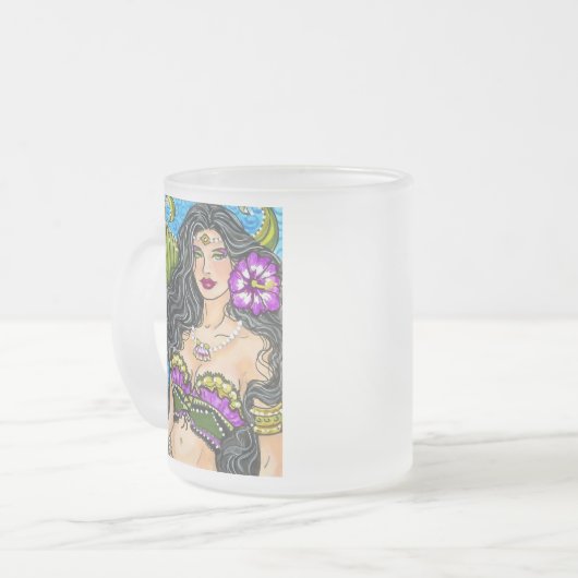 Seagreen Sirene Mattglastasse (Vorderseite Links)