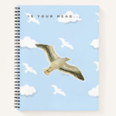 Seagul in the Clouds Notizblock (Vorderseite)