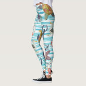 Seagul Starfish Pattern Leggings (Links)