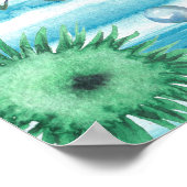 Seagul Starfish Pattern Poster (Ecke)