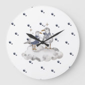 Seagull Adventure Baby Collection Große Wanduhr (Vorderseite)