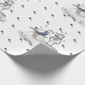 Seagull Adventure Baby | Nautische Ozeane Geschenkpapier (Ecke)