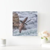 Seagull Air Surfer Quadratische Wanduhr (Zuhause)