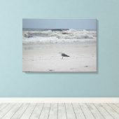 Seagull am Meer auf der Leinwand (Insitu (Holzboden))