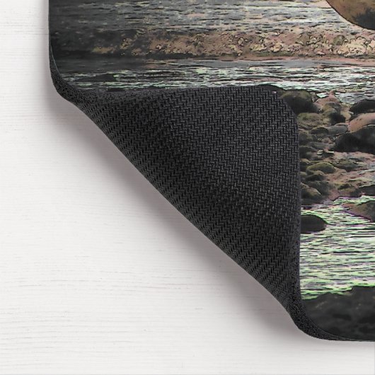 Seagull am Strand der Westküste Mousepad (Ecke)