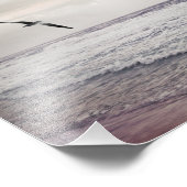 Seagull am Strand Fotodruck (Ecke)