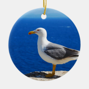 Seagull am Strand Keramik Ornament