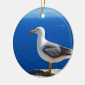 Seagull am Strand Keramik Ornament (Links)