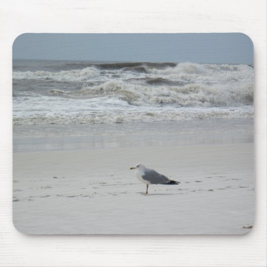 Seagull am Strand Mousepad (Vorne)