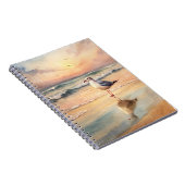 Seagull am Strand Notizblock (Rechte Seite)