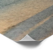 Seagull am Strand Poster (Ecke)