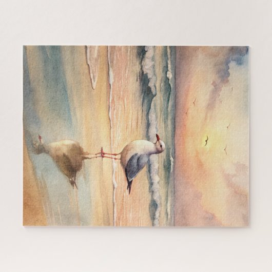 Seagull am Strand Puzzle (Horizontal)