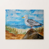 Seagull am Strand Puzzle (Horizontal)