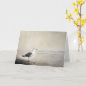 Seagull am Ufer Karte (Gelbe Blume)
