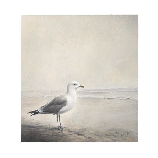Seagull am Ufer Notizblock (Vorderseite)