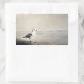 Seagull am Ufer Rechteckiger Aufkleber (Tasche)