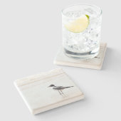 Seagull am Untersetzer Beach Kalkstein (Seitenansicht)