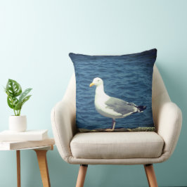 Seagull an der Bucht Kissen
