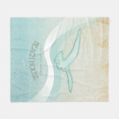 Seagull Aqua Blue ID623 Fleecedecke (Vorderseite (Horizontal))