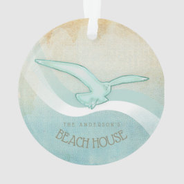 Seagull Aqua Blue ID623 Ornament