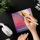 Seagull auf dem Kopf, anpassbar Feiertagskarte