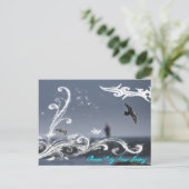 Seagull auf der Postkarte (Stehend Vorderseite)