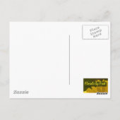 Seagull auf der Schiene Postkarte (Rückseite)