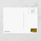 Seagull auf der Schiene Postkarte (Rückseite)