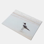 Seagull auf der Strandtür Mat Fußmatte (Schrägansicht)