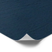 Seagull auf einem blauen Dach II Poster (Ecke)