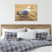 Seagull auf einem sandigen Leinwand drucksvoll (Insitu (Schlafzimmer))