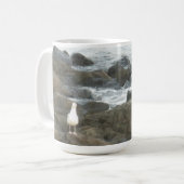 Seagull auf Felsen Kaffeetasse (Vorderseite Links)