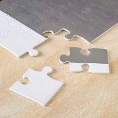 Seagull auf Post beim Schnee Puzzle (Seite)