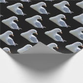 Seagull auf schwarz geschenkpapier (Ecke)