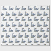Seagull auf White Geschenkpapier (Flach)