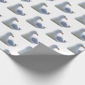Seagull auf White Geschenkpapier (Ecke)