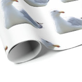 Seagull auf White Geschenkpapier (Rolleneckpunkt)