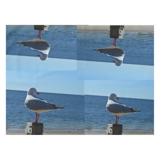 Seagull Beach Hübsche Tischdecken. Tischdecke (Vorderseite (Horizontal))