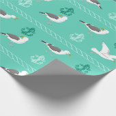 Seagull Beach Lebensmuster Geschenkpapier (Ecke)