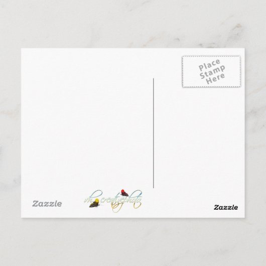 Seagull Beach Travel Postcard Postkarte (Rückseite)