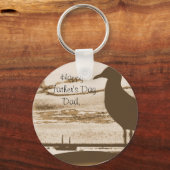 Seagull bei Dämmerung Schlüsselanhänger (Vorderseite)